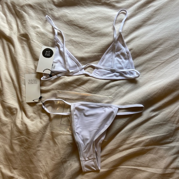 Basic swim la premiere M + L BRAND NEW white - Picture 3 of 5